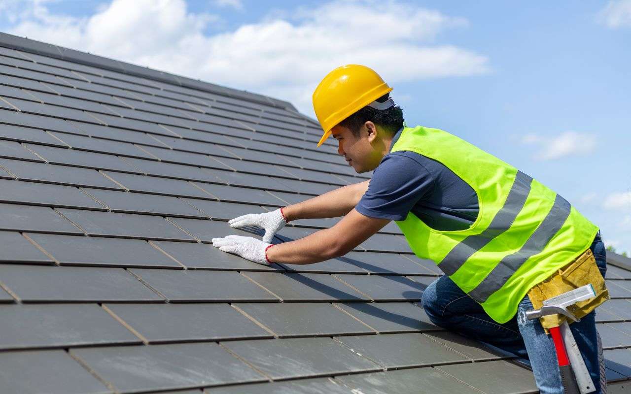 Final Inspection of a Newly Replaced Shingle Roof