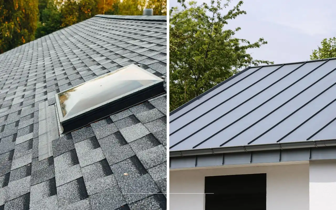 asphalt vs. metal roofs