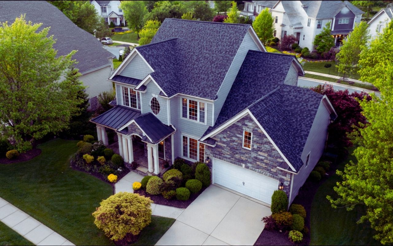 Inspection stages roofing in Stafford VA during roof replacement