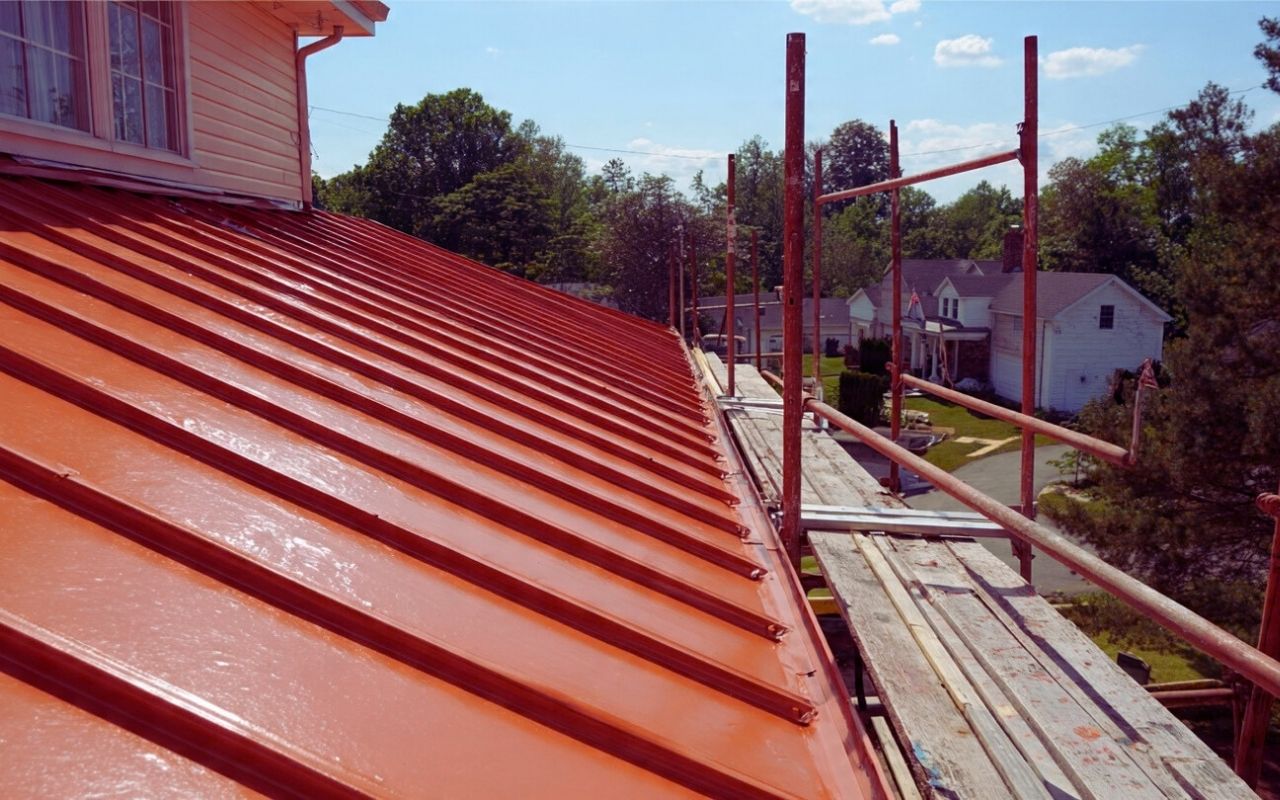 Metal roof repair in Prince William County for leaking seams